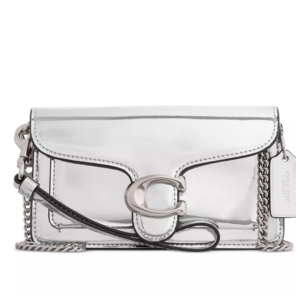Coach Tabby Metallic Wristlet